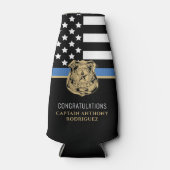 警察法執行退職細い青い線 ボトルクーラー (正面)