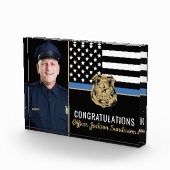 警察法執行退職青色旗 フォトブロック (右)