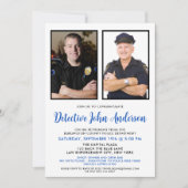 警察法執行退職2写真パーティー 招待状 (正面)