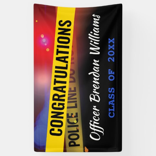 警察法執行 横断幕 (縦)