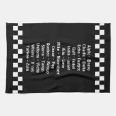 警察派遣の緊急発音文字 キッチンタオル (横)