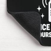 警察無線を聞いて育ちました マウスパッド (コーナー)