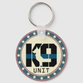 警察犬シンブルーラインK-9トレーニング キーホルダー (正面)