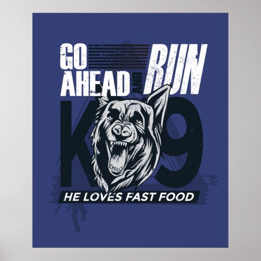 警察犬引用文 ポスター (正面)