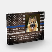 警察犬落ちた追悼警察官K9 フォトブロック (左)