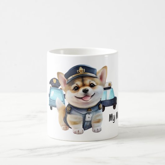 警察犬 コーヒーマグカップ (中央)