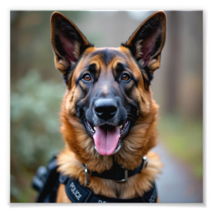警察犬 フォトプリント