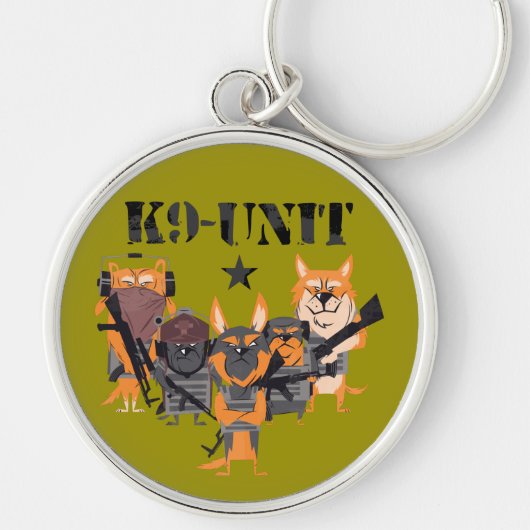 警察犬 K9 ユニット キーホルダー (正面)