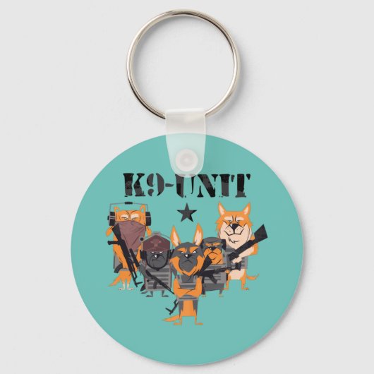 警察犬K9ユニット キーホルダー (正面)