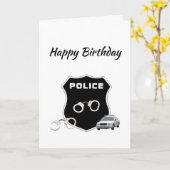 警察犯罪バッジカード カード (黄色い花)