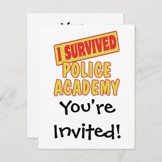 警察生き延び学院 招待状 (正面/裏面)