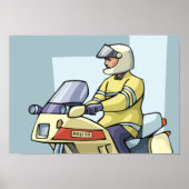 警察用バイク警官法執行 ポスター (正面)