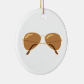 警察眼鏡 セラミックオーナメント (右)