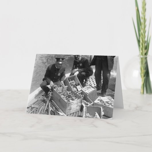 警察破壊銃の隠匿物1923年 カード (正面)