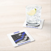 警察紙コースター スクエアペーパーコースター (インサイチュ)