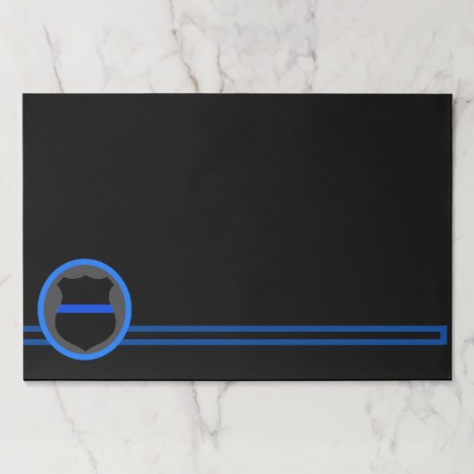 警察紙プラセマントパッド – 25シート ペーパーパッド (正面)