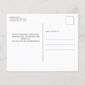 警察結婚の細いブルーライン予算招待状 (裏面)