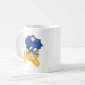 警察絵文字 コーヒーマグカップ (正面左)