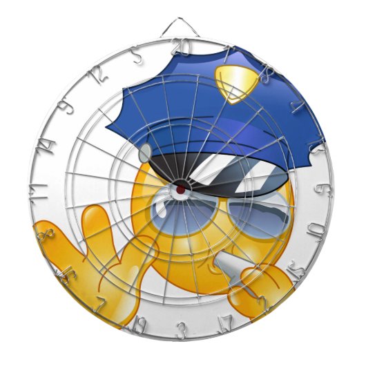 警察絵文字 ダーツボード (正面)