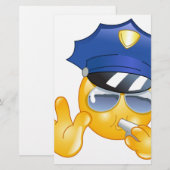 警察絵文字 便箋 (正面/裏面)
