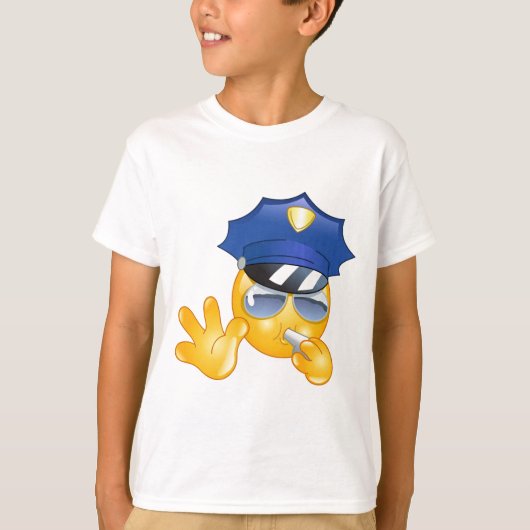 警察絵文字 Tシャツ (正面)