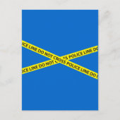 警察線がテープを通過しない ポストカード (正面)