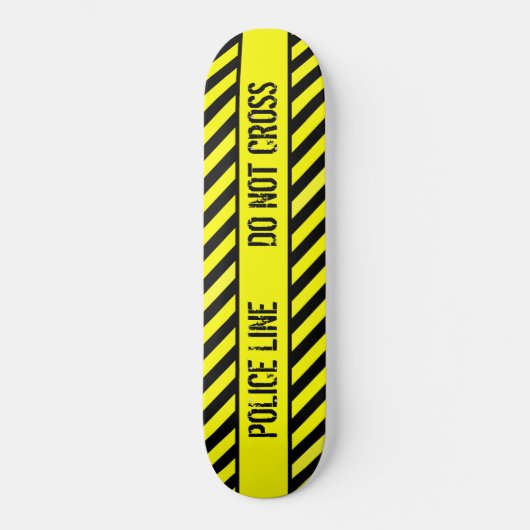 警察線が交差しない スケートボード (正面)