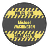 警察線フェイク文字カスタムホッケーパック アイスホッケーパック (正面)