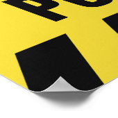 警察線フェイク文字カスタムポスター ポスター (角)