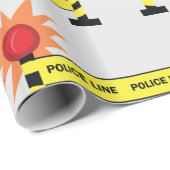 警察線犯行現場ラッピング紙 ラッピングペーパー (ロールコーナー)