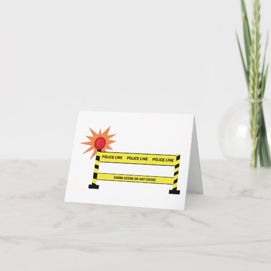 警察線 犯罪現場 サンキューカード (正面)