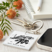 警察署で火事と戦う。警察官 キーホルダー (正面右)