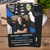 警察署のカスタムロゴフォトオフィサーID バッジ