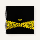 警察署の黄色い犯行現場は交差しない ノートブック (正面)