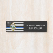 警察署カスタムロゴ法執行部 サインプレート (正面)