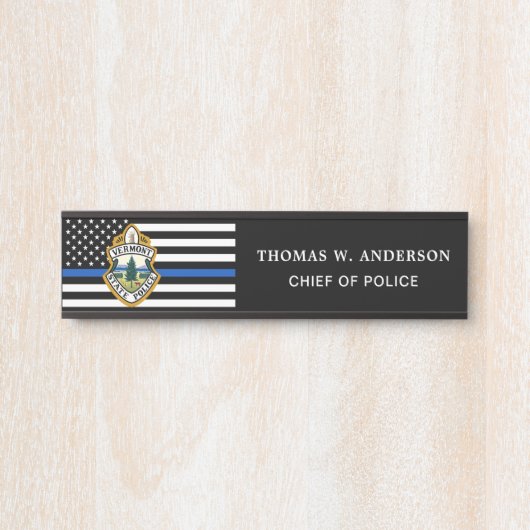 警察署カスタムロゴ法執行部 サインプレート (正面)