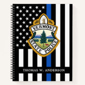 警察署カスタムロゴ法執行部 ノートブック (正面)