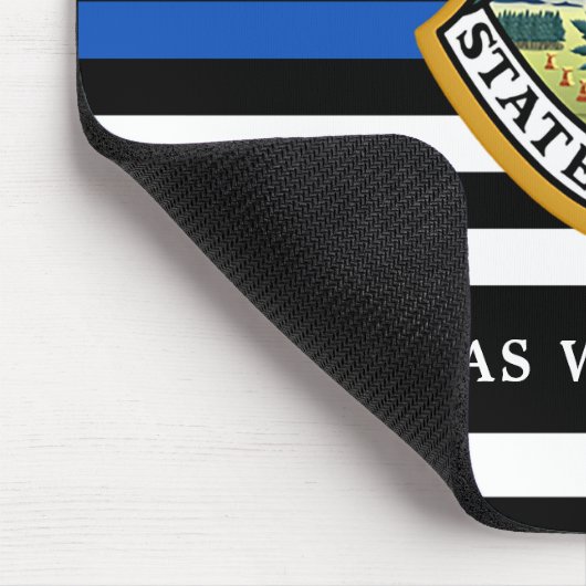 警察署カスタムロゴ法執行部 マウスパッド (コーナー)