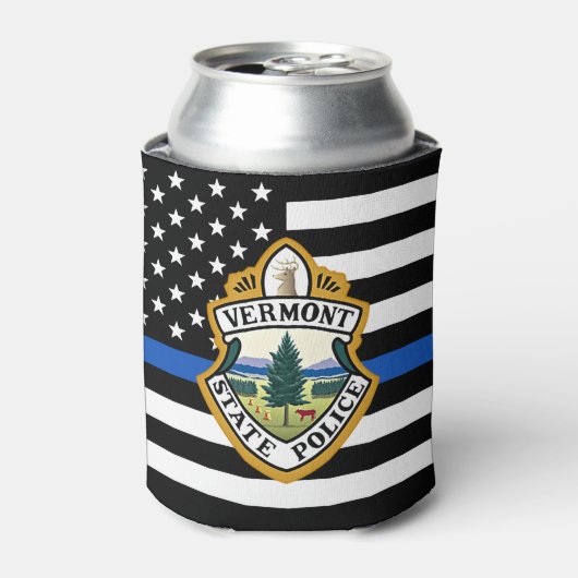警察署カスタムロゴ法執行部 缶クーラー (缶正面)