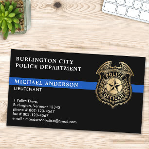 警察署カスタム部エンブレム法執行 名刺