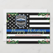 警察署クリスマスシンブルーライン シーズンカード (正面)