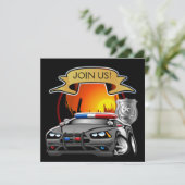 警察署クリスマス 招待状 (スタンド正面)