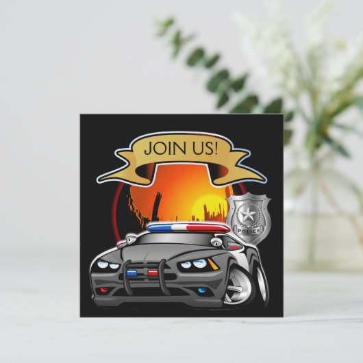 警察署クリスマス 招待状 (スタンド正面)