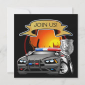 警察署クリスマス 招待状 (正面)