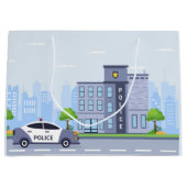 警察署クールパーティーラージ抱き枕 ラージペーパーバッグ (正面)