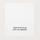 警察署シンブルーラインありがとう 名刺 (内部フラット)