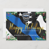 警察署シンブルーラインクリスマスホリデー シーズンカード (正面)