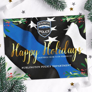 警察署シンブルーラインクリスマス シーズンポストカード