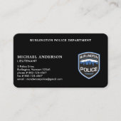 警察署ロゴ法執行役員 名刺 (正面)