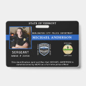 警察署写真プロフェッショナル担当役員ID バッジ (表面)